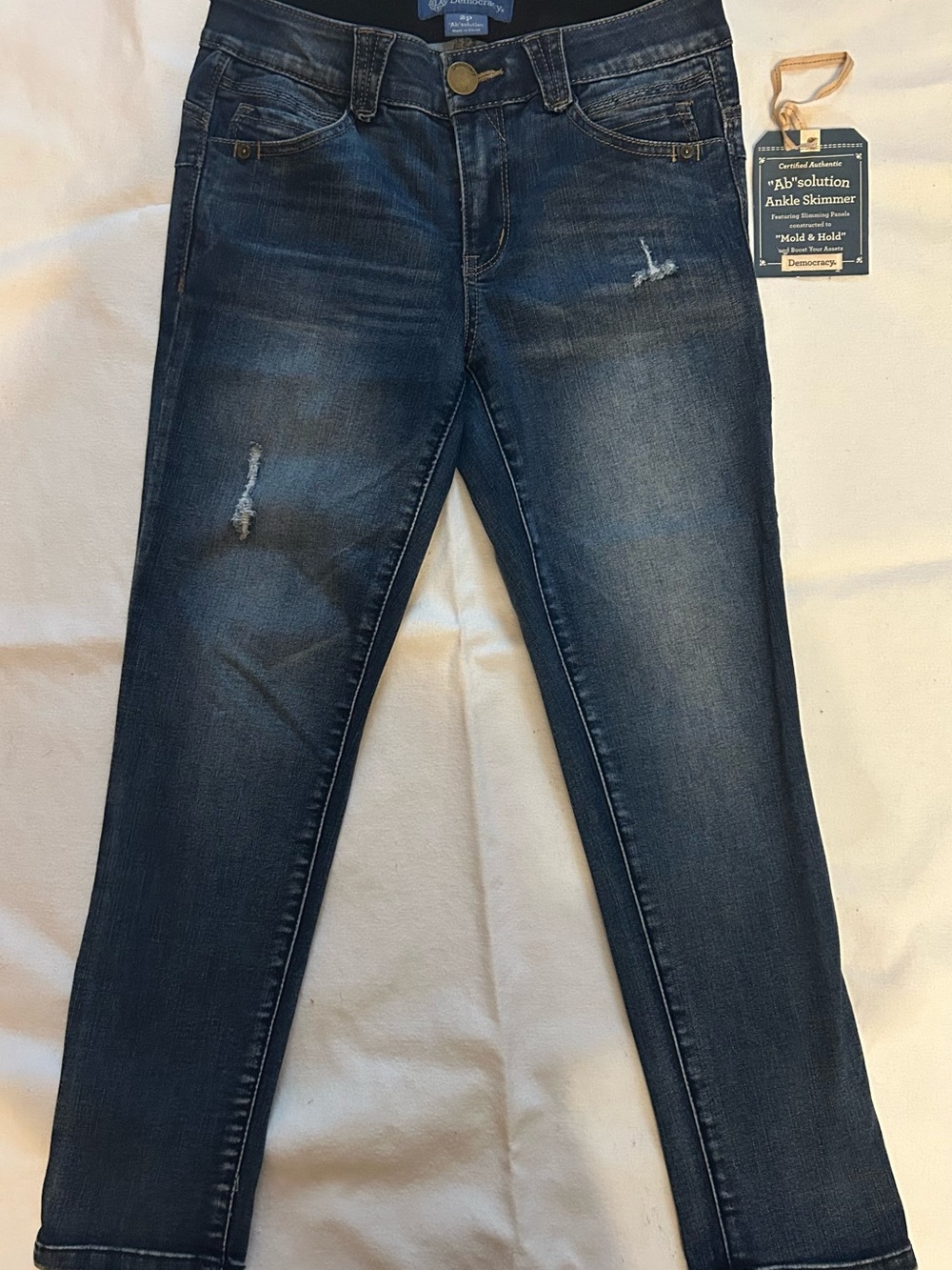 Democracy Dark Blue Denim Jeans with Gold Button 2P